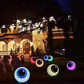 levne Halloween venku-1 ks halloween 40/60cm nafukovací vzduchový model rgb oční dekorační lampa vnitřní a venkovní nádvoří zahradní párty hororová a podivná atmosféra dekorační světla
