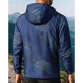 abordables Chaquetas impermeables-Hombre Chaqueta para senderismo Chaqueta rígida Al aire libre Impermeable Resistente al Viento Trajes de senderismo Ropa de senderismo Primavera Otoño Camiseta Caza Camping / Senderismo