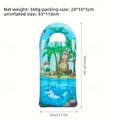 cheap Outdoor Activity-Thick PVC Inflatable Surfboard  Multi-Color with Fun Designs Perfect for Swimming and Outdoor Water Activities Beach Accessories Durable Surfboard