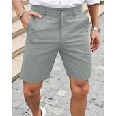 ieftine pantaloni scurți de lucru-Bărbați Pantaloni scurti de rochie Pantaloni scurți Burmuda Pantaloni scurți de lucru Buzunar Simplu Confort Respirabil Lungimea genunchiului În aer liber Afaceri Modă Casual Negru Bleumarin