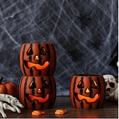 halpa Halloween sisätiloissa-1 kpl halloween-kurpitsan muotoinen led-elektroninen kynttilävalo sisä- ja ulkotiloihin juhla-makuuhuoneen ravintolan juhlava tunnelma koristevalo