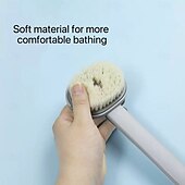 olcso Fürdőszobai kütyük-2 db-os hosszú nyelű kádmasszázs tisztítókefe – puha sörtéjű, japán stílusú háttisztító kefe iszapfürdőhöz &amp;bőrvédő, tartós és biztonságos fürdőszobai kiegészítő