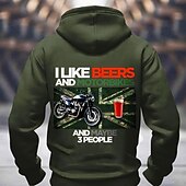 baratos moletons 3d masculinos-Homens Engraçado Motocicletas Moletons Moletom Moletom Moletom com capuz Gola Redonda Moda Impressão 3D Feriado Streetwear Preto Vermelho Com Cordão 3D Arte Gráfica Outono Inverno Designer