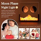 economico Luci decorative-1 luce notturna in acrilico personalizzata che può essere personalizzata in base a una data specifica per mostrare la fase lunare con opzioni per personalizzare testo e data. Questo la rende un regalo