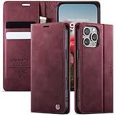 cheap iPhone Cases-Phone Case For iPhone 16 Pro Max Plus iPhone 15 14 Pro Max Plus iPhone 13 12 Pro Max Mini Wallet Case with Stand Holder Magnetic Card Slot Retro TPU PU Leather