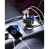 halpa poraustarvikkeet-200 W:n 2-pistokkeinen tupakansytytinvirtalähde, USB-C-autolaturi 20 W:n virransyötöllä 3.0 &amp;qc 3.0 iPhone 16 Pro Maxille/15/14/13/12/11 Prolle/X:lle/8/7:lle, Pixelille ja muille