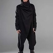 levne pánské základní mikiny s kapucí-Pánské Mikina Svetr Černá Vodní modrá Trávová zelená Rolák Bez vzoru Sporty a outdoor Denní Dovolená Polyester Šik ven Základní Na běžné nošení Jaro Podzim Oblečení Mikiny s kapucí Mikiny