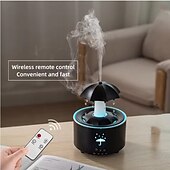 voordelige Luchtbevochtigers &amp; ontvochtigers-Kleurrijke regendruppel aromatherapie machine roterende waterdruppel luchtbevochtiger afstandsbediening thuiskantoor waterzuiveraar