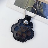 economico I regali-Portachiavi in pelle a forma di zampa di animale domestico, ciondolo creativo per conservare i ricordi dei peli di cane e gatto, grazioso accessorio per la decorazione di borsetta.