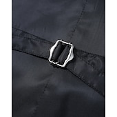 preiswerte Men&#039;s Vest-Herren Weste Gilet Urlaub Party Geschäft Mode Lässig Sommer Frühling Knöpfe Polyester Bequem Vergoldung Einreihig Ein-Knopf Revers Normale Passform Gold Weste