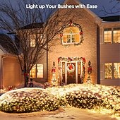 economico Strisce LED-Catena luminosa a LED con rete fatata da 1,5 m*1,5 m / 1,5 m*4,5 m / 3 m*3 m / 6 m*4 m / 8 m*10 m, scelta di luci flessibili per le vacanze, illuminazione colorata per Natale, luci decorative per