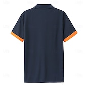  Homens Pólo Casual Esportes Aberto para a Lateral Manga Curta Esportes Lazer Tecido Multi-pack Frente do botão Verão Azul marinho + branco Marinha + Marinha Azul marinho + Preto Azul marinho