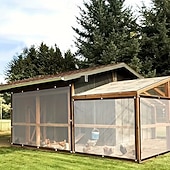 ieftine Protecție solară-Prelată impermeabilă transparentă, husă impermeabilă, material îmbunătățit de înaltă calitate, cu margini rezistente la rupere, pentru camping în aer liber, terasă, picnic, carport, grădină, balcon și