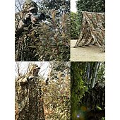 economico Attrezzatura da Campeggio-Mantello mimetico 3D con foglia d&#039;acero, design taglia unica, cappuccio in rete, perfetto per attività all&#039;aperto, birdwatching, caccia, giochi stealth