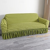 cheap Sofa Cover-3D Bubble Lattice Elegant Stretch Sofa Cover Loveseat Cover Couch Cover Spandex Elastic Sofa Slipcover Protector with Skirt