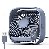 رخيصةأون المراوح-مروحة توبك ميني المحمولة بمنفذ USB لمكتب الطاولة مع تدفق هواء قوي &amp;مروحة قائمة ذات 3 سرعات دوران 360 درجة، تعمل بهدوء، مناسبة للغرفة والمنزل