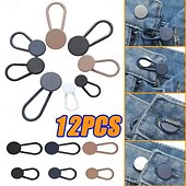cheap Arts, Crafts &amp; Sewing-12pcs Adjustable Jeans Button Extenders, Waistband Button Enlargers for Men and Women, Pants Waist Extension Accessories