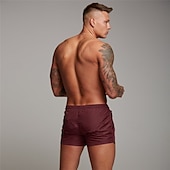 economico Costumi da Bagno per Uomini-Per uomo Pantaloncini sportivi Pantaloncini da 3 pollici Pantaloncini da allenamento Pantaloncini corti Pantaloncini Running con fodera in rete Tasca con cerniera Design elastico con coulisse Tinta