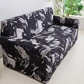 cheap Sofa Cover-Elastic Sofa Cover With Geometry Print Stretchable Living Room Sofa Combination Horizontal Sofa Cover for 1/2/3/4 Seats Suitable for All Seasons