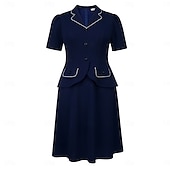 tanie Sukienki-Retro / vintage Lata 50. Rockabilly Południe Sukienka z linii Rozkloszowana sukienka Puszysta Krój A Damskie Formalny Biuro / praca Impreza w stylu retro Dla dorosłych Sukienka Wiosna i lato