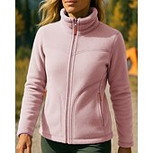 billige Fleece og 3 i 1 jakker-Dame Utejakke Turjakke Fleece-jakke Fleece Vinter utendørs Hold Varm Topper Hvit Rosa Lys Grønn Blå Lilla