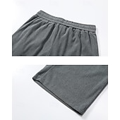 baratos calça casual-Homens Calças de Veludo Calças Calça casual Bolsos Cintura elástica Com Cordão Tecido Conforto Esportes Diário Moda Casual Preto Branco Micro-Elástica
