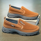 Недорогие Туфли-слипоны для повседневной носки-мужские кроссовки с мягкой подошвой, легкие повседневные мокасины для путешествий, работы и повседневного комфорта