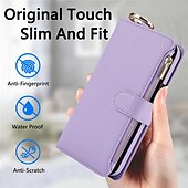 cheap Samsung Cases-Phone Case For Samsung Galaxy S25 S25 Plus S25 Ultra S23 Ultra Plus S23 Ultra S23 Plus A73 A53 A13 5G Wallet Case Zipper with Lanyard Card Slot Retro TPU PU Leather