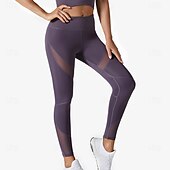 economico Leggings semplici-Per donna Leggings Collant Atletico Lunghezza al polpaccio Naturale Patchwork Patchwork Comodo Sollevamento glutei Controllo addominale Yoga Casual Quotidiano Nero Rosa Blu marino Blu Estate Primavera