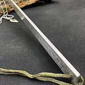 cheap Hand Tools-20 inch Heavy-Duty Dual-Scale Steel Ruler with Lanyard - Quenched Thickened Metal Straight Edge for Precision Drawing &amp; Measurement