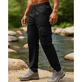 preiswerte Unterteile-Herren Cargohosen Wanderhosen Regenhose zum Wandern Außen Normale Passform Wasserdicht Winddicht Leicht Unterteile Tasche Schwarz Armeegrün Camping / Wandern Laufen S M L XL XXL