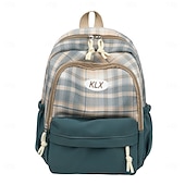 cheap Backpacks &amp; Bookbags-Plaid School Backpack for Girls – Cute Large Capacity Bookbag with Multi-Pockets for Back to School, Elementary &amp; Middle School