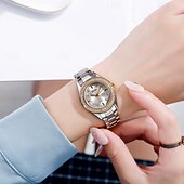 お買い得  クォーツ腕時計-SKMEI 女性 クォーツ クリエイティブ ファッション カジュアルウォッチ 腕時計 防水 ワールドタイム デコレーション 合金 腕時計