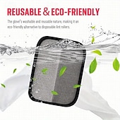  Mănuși reutilizabile electrostatice pentru îndepărtarea părului de animale, fără năpârlire, pentru îndepărtarea blănii de pe mobilă &îmbrăcăminte, instrument de îndepărtare a părului de animale de