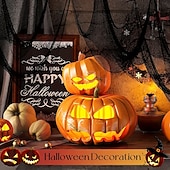 levne Halloween-1 ks halloweenská černá strašidelná látka - strašidelná látka, halloweenská dekorace (3072 palců), vánoční halloweenský dárek na Den díkůvzdání, velikonoční dárek