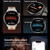 abordables Montres connectées-S666R Montre intelligente 1.43 pouce Smartwatch Montre Connectée Bluetooth Podomètre Rappel d&#039;appel Moniteur d&#039;Activité Compatible avec Android iOS Hommes GPS Longue Veille Étanche IP68 Boîtier de