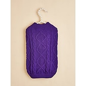 abordables Vêtements &amp; accessoires-Chien Manteau Pull Costume de chien Occasionnel Style simple Hiver Doux Lavable Mode Confortable Épais Extérieur Soirée Tenue Quotidienne Intérieur Décontracté Quotidien Vêtements pour Chiens for