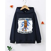 billiga Pojkens 3D Sporter &amp; Spel-Pojkars avslappnad långärmad huvtröja med tung tung tung sahur-tryck vår höst mode streetwear barn 4-12 år huva utomhus daglig normal passform