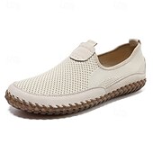 preiswerte Slipper Schuhe-Atmungsaktive Herren-Slip-On-Wanderschuhe aus Strick – leichte Mesh-Sneaker für Sommerreisen, Outdoor-Aktivitäten und Komfort im Alltag