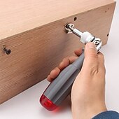 abordables Herramientas de Mano-Juego de destornilladores multiherramienta de trinquete 10 en 1, mini destornilladores Phillips magnéticos de punta ranurada, mango antideslizante de doble propósito, puntas reemplazables, kit de