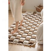 cheap Sofa Cover-Cream Sofa Cover  Couch Cover For Pets Dog Large Plaid Square Fuzzy Pet Dog Mat Bed