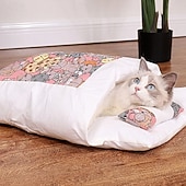 economico Copridivano per animali domestici-Cuccia per gatti, cuccia per gatti da interno, morbida e confortevole, graziosa cuccia per gatti, con cuscino imbottito lavabile, cuccia chiusa per gatti, cuccia per gatti, rifugio, tenda per cani di