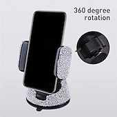 abordables Service de Véhicule-Support de téléphone réglable pour voiture, support de ventilation bling, ventouse multifonction, support rotatif pour tableau de bord, support de téléphone portable pour la navigation dans