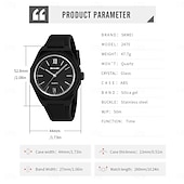 abordables Montres à quartz-Montre quartz SKMEI pour femmes hommes et enfants grand cadran montre-bracelet décontractée lumineuse étanche en silicone