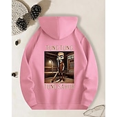 billiga Pojkens 3D Sporter &amp; Spel-Pojkars avslappnad långärmad huvtröja med tung tung tung sahur-tryck vår höst mode streetwear barn 4-12 år huva utomhus daglig normal passform