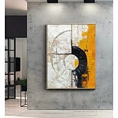 cheap Abstract Paintings-Handmade Oil Painting Canvas Wall Art Decoration Simple Abstract for Home Decor Stretched Frame Hanging Painting/Rolled Frameless Unstretched Painting