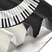  Per uomo Maestri del Consiglio Pianoforte Spirale Camicia Camicia Estiva Camicia con Bottoni Manica Corta Vintage Retrò All'aperto Vacanza Abbigliamento Quotidiano Estate Primavera Collo ripiegato