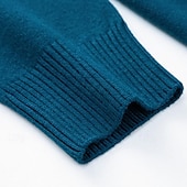 billige genser for menn-Herre Turtleneck genser Pullover genser Julegenser Riflet Strikke Vanlige topper Strikket عادي Rullekrage Hold Varm Moderne Moderne Dagligdagstøy Ut på byen Klær Høst Vinter Kamel Svart S M L