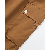 economico Pantaloni cargo-Per uomo Pantaloni Cargo Pantaloni Elastico in vita Coulisse Multi-tasche Semplice Indossabile All&#039;aperto Quotidiano Campeggio &amp; Escursionismo Moda Classico Nero Marrone Micro-elastico