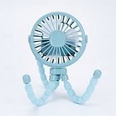 preiswerte Ventilator-Kinderwagenventilator, Handventilator, wiederaufladbar, USB, blattlos, kleine Klappventilatoren, Mini-Ventilator, leiser Tischventilator für den Außenbereich, Nackenventilator